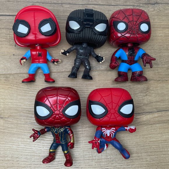 Funko Pop Spider-Man 5 Figures - Picture 1 of 3